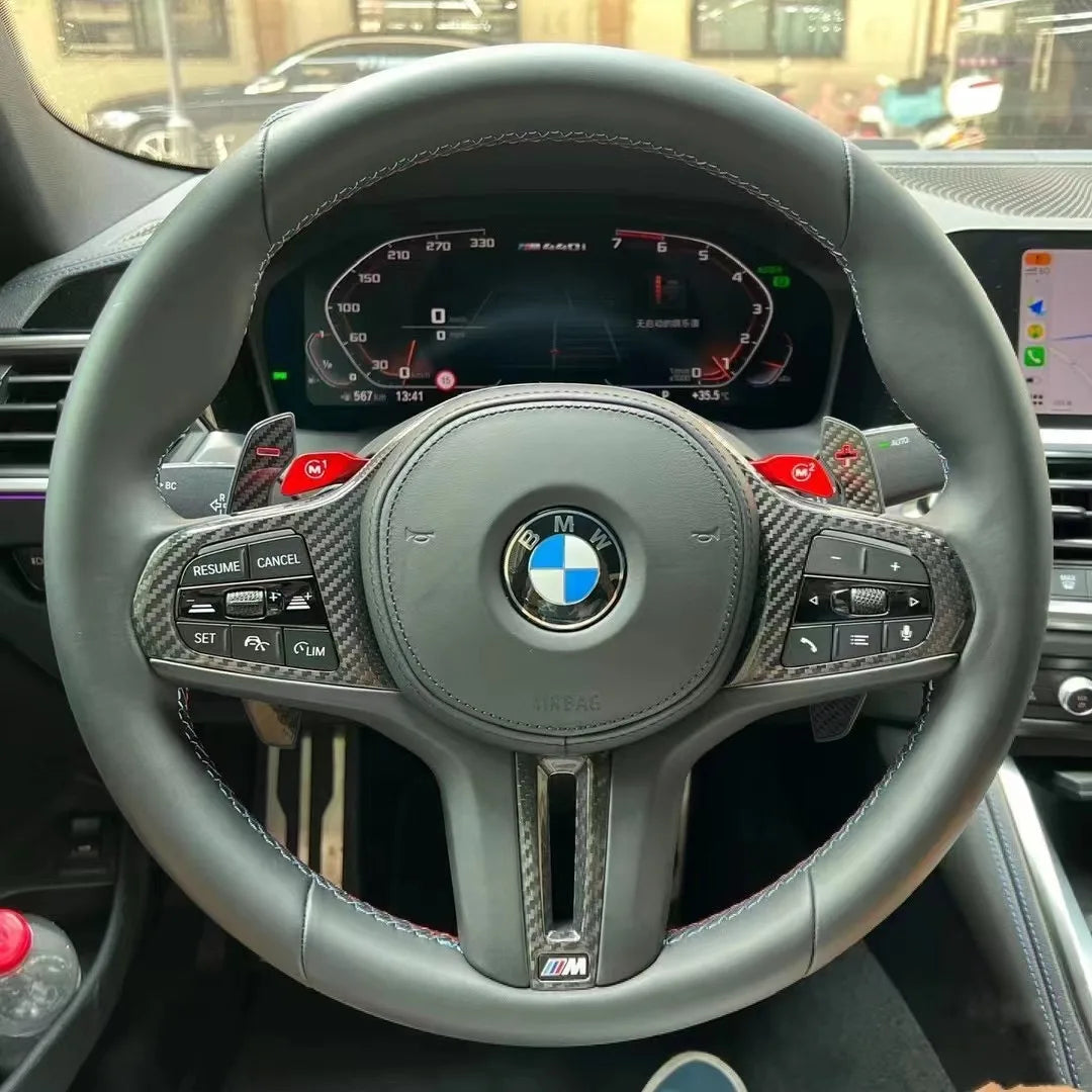 Carbon Fiber Steering Wheel Trim - BMW G Chassis