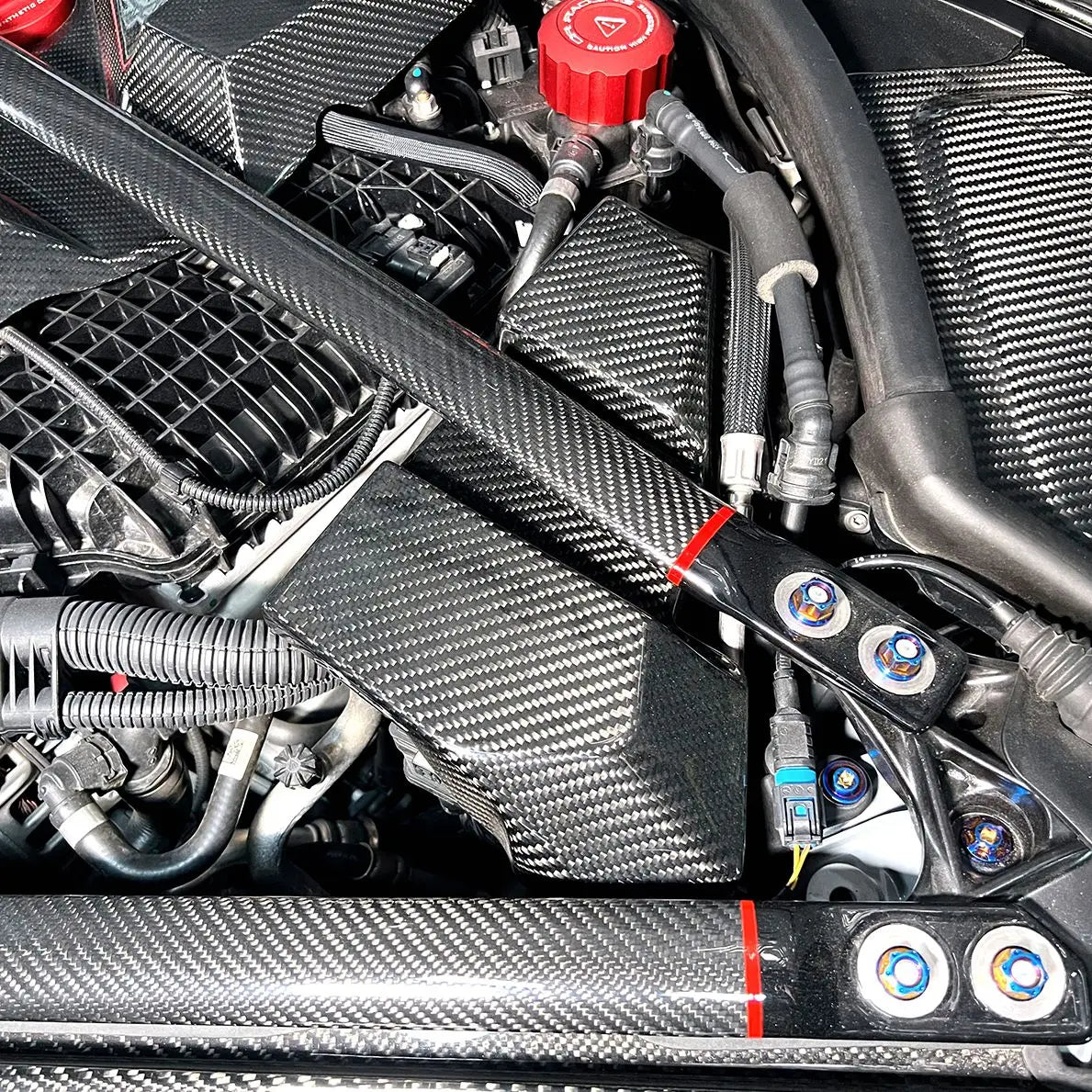 Dry Carbon Fiber Engine Bay ECU cover - BMW G87 M2