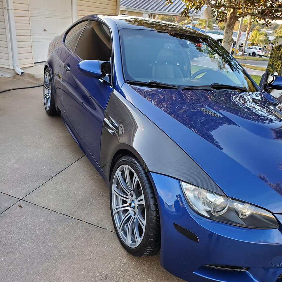 OEM style Carbon Fiber Front Fender replacement - BMW E92 M3