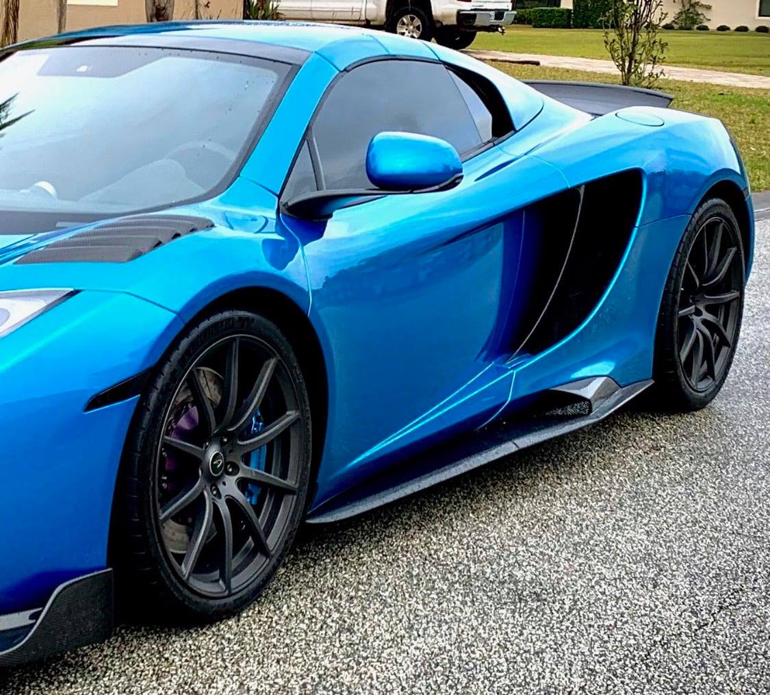 675LT Style Carbon Fiber Side Skirts - McLaren 650s/MP4-12C