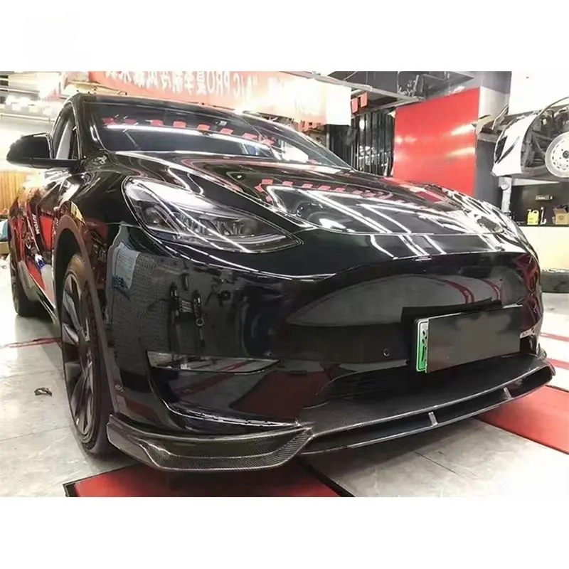 Carbon Fiber Front Splitter Lip - Tesla Model Y