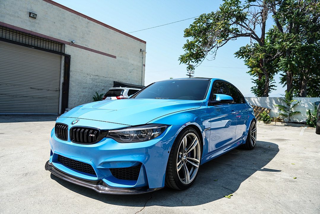 V Style Carbon Fiber Front Lip - BMW F80 M3 & F82 / F83 M4