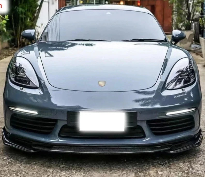 Carbon Fiber Front Lip - Porsche 718 Cayman/Boxster (2016-2023)