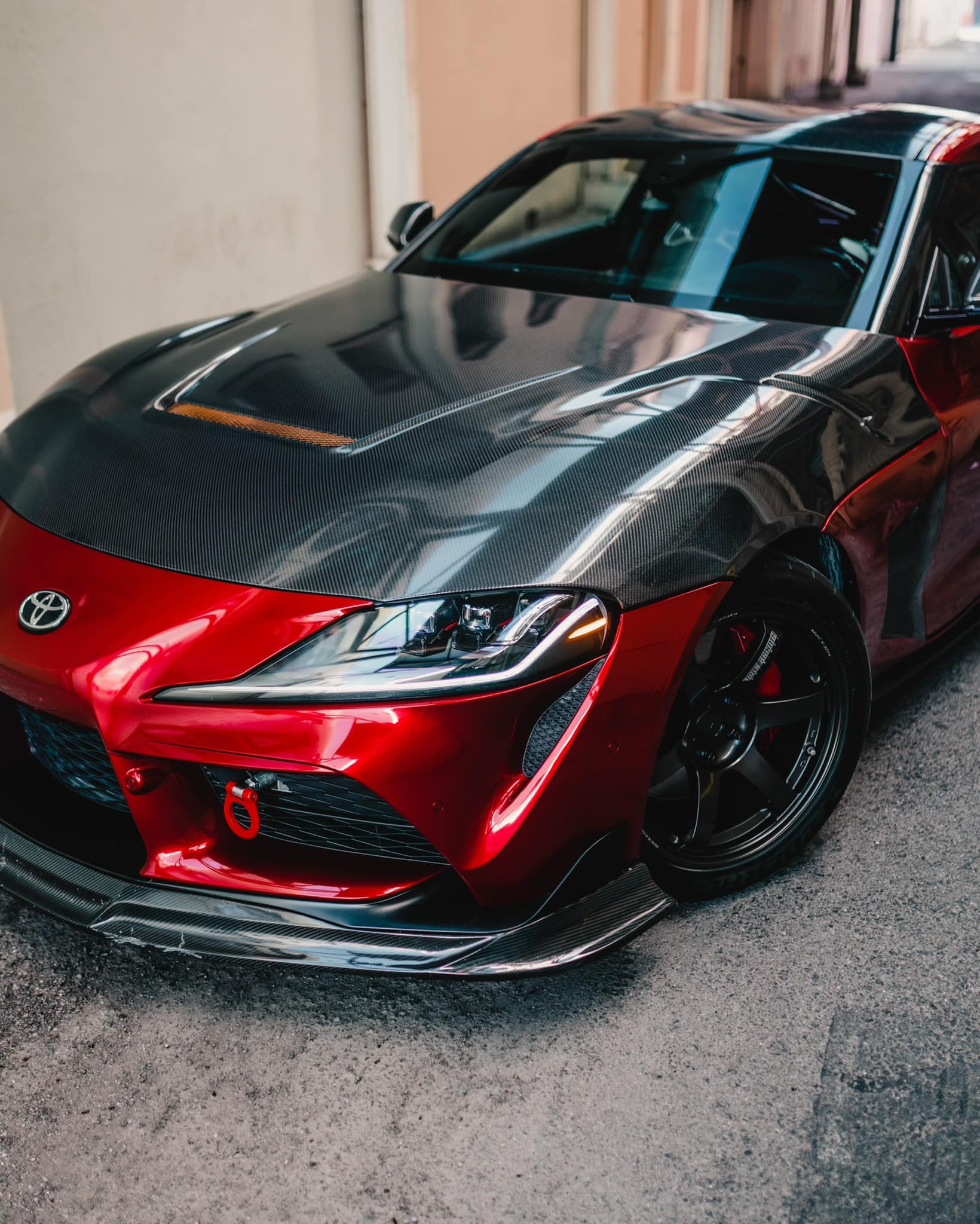 Vented Carbon Fiber Hood - Toyota Supra A90/A91