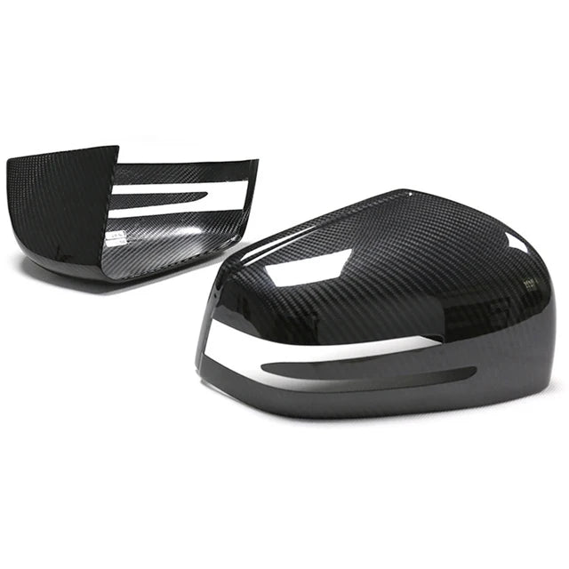 Carbon fiber Mirror Caps Replacement  -Carbon Fiber Mirror Cap Set - Mercedes Benz W463 G Class, W166 GLE Class, & X166 GLS Class