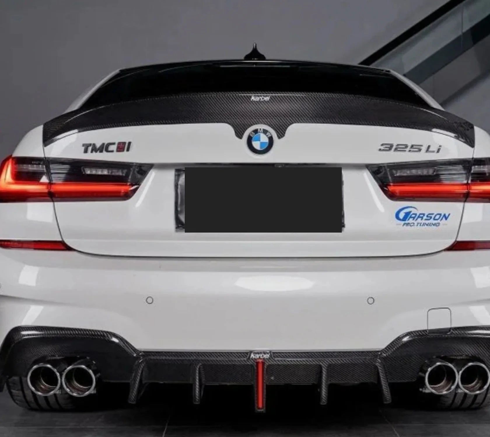 K Style Dry Carbon Fiber Rear Trunk Spoiler - BMW G20