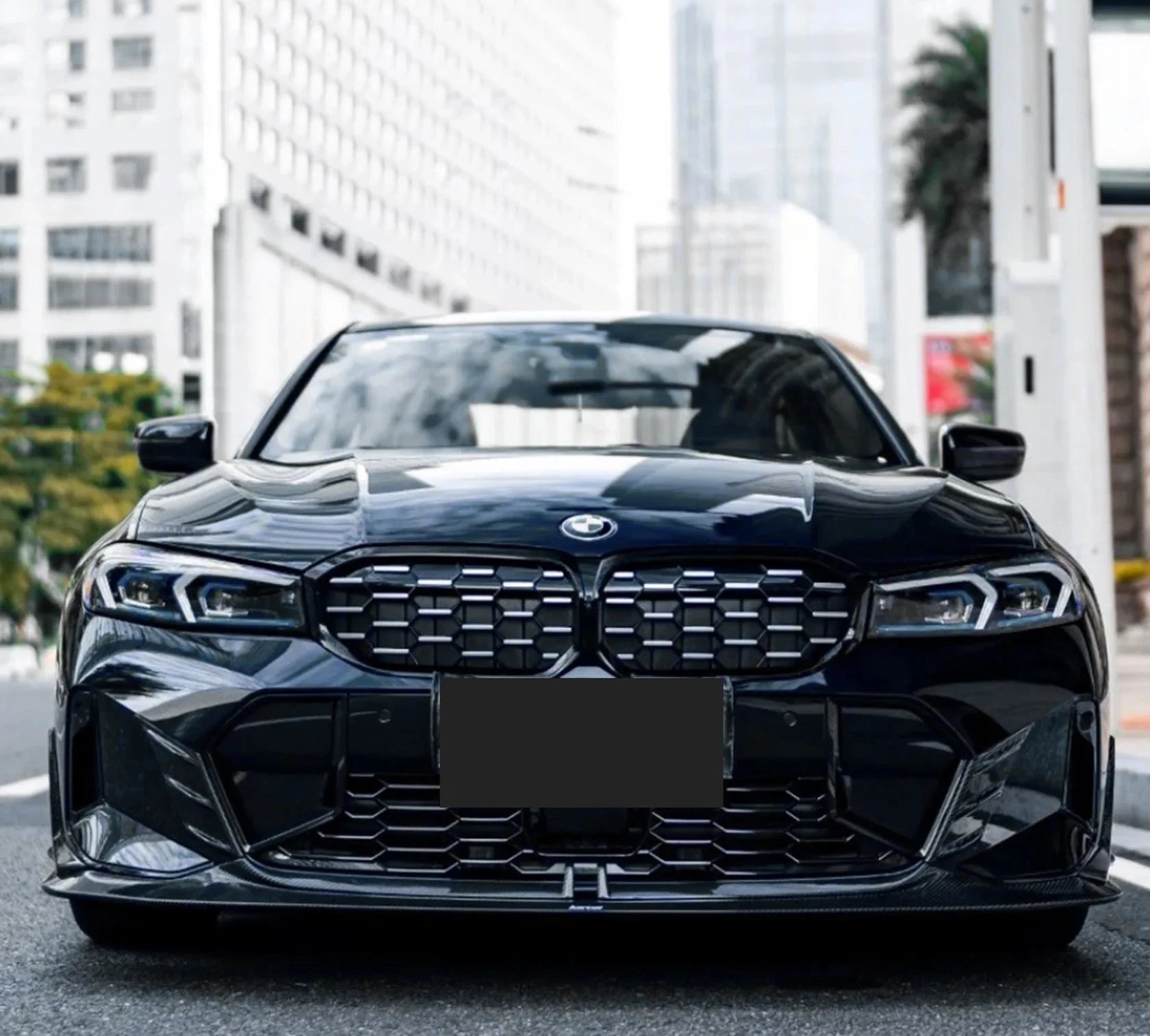 Dry Carbon Fiber Front Lip K Style V1 for BMW G20 / G21 LCI