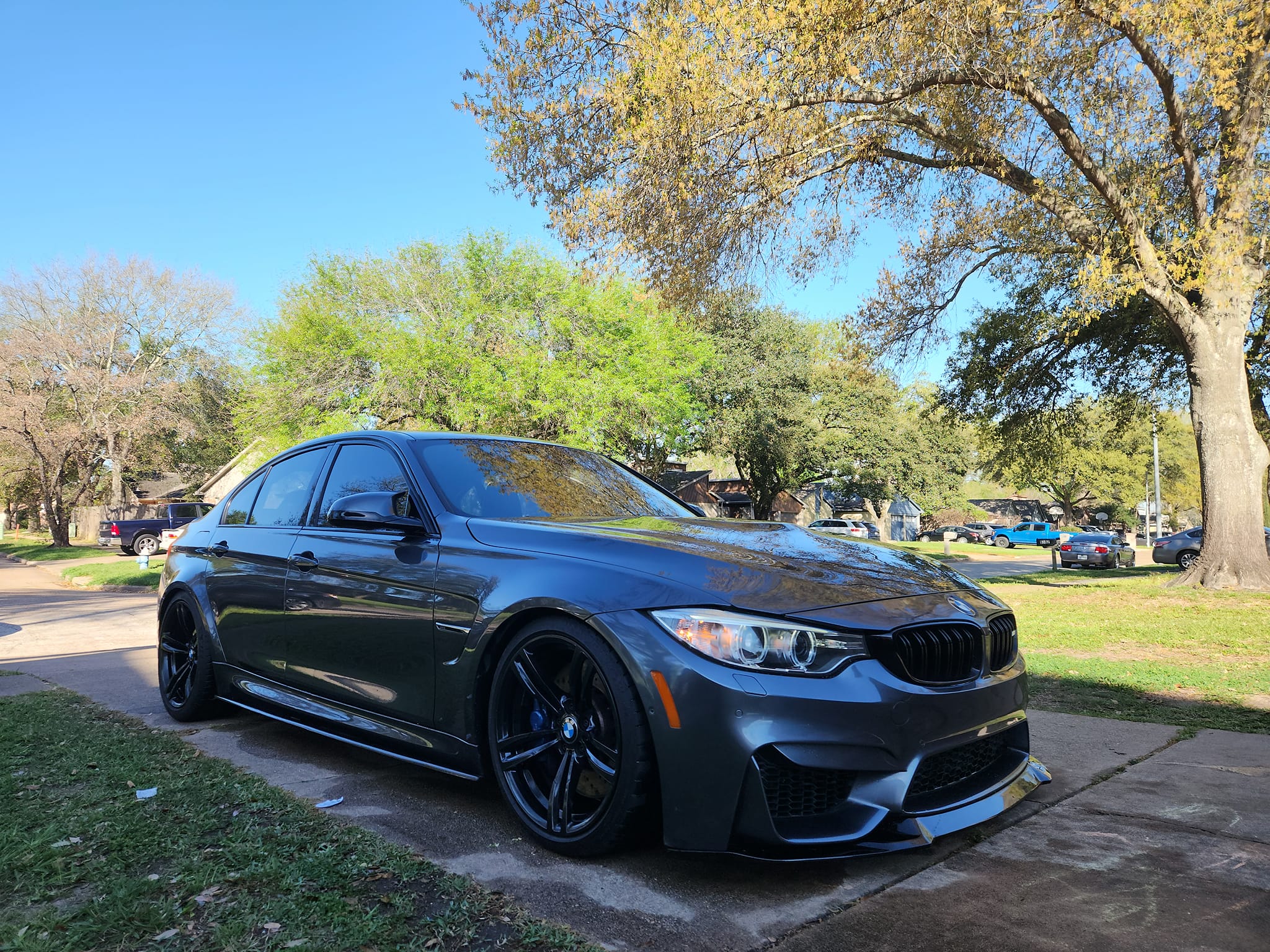 Gloss Black CS Style Front Lip - BMW F80/F82 & F83