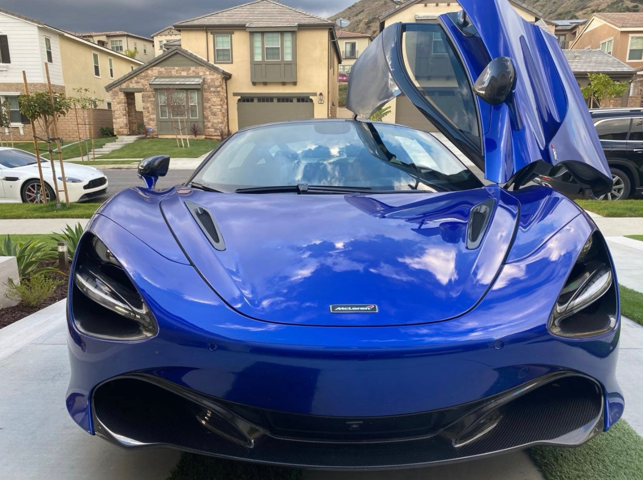 OEM Replacement Dry Carbon fiber Front Lip - McLaren 720s