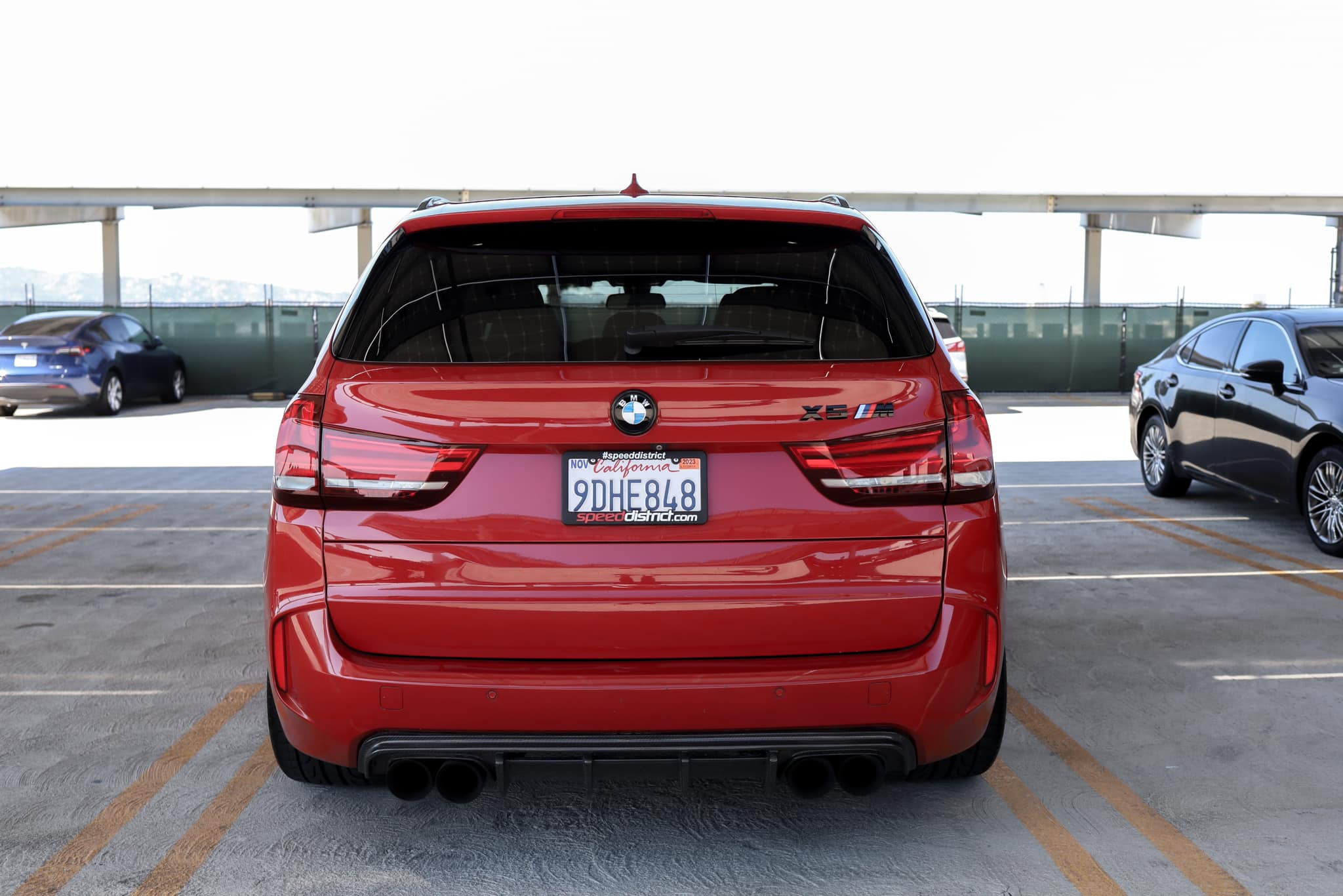 V-Style Carbon Fiber Rear Diffuser - BMW F85 X5M & F86 X6M