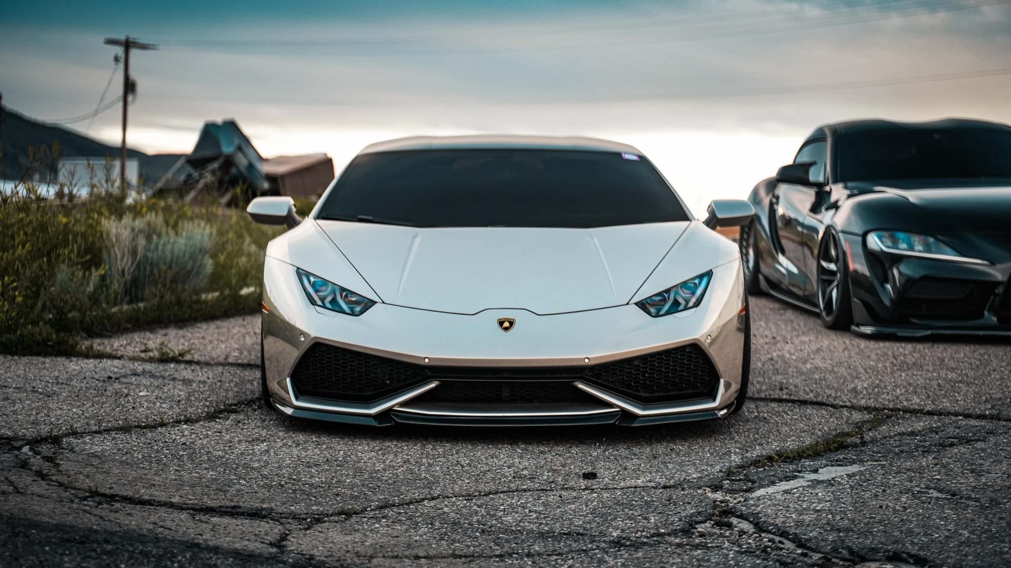 V-Style Carbon Fiber Front Lip - Lamborghini LP610