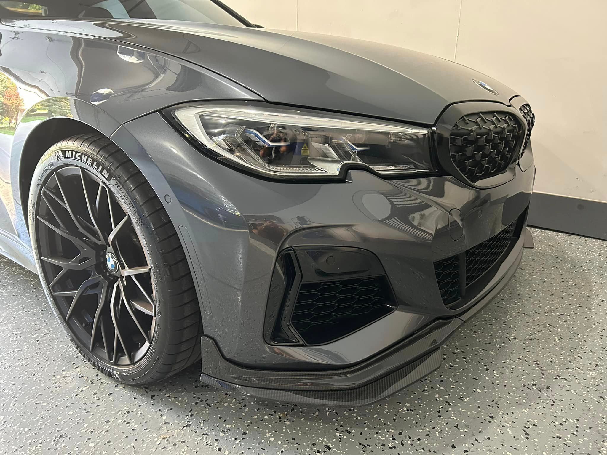 MP Style Carbon Fiber Front Lip - BMW G20 3 Series