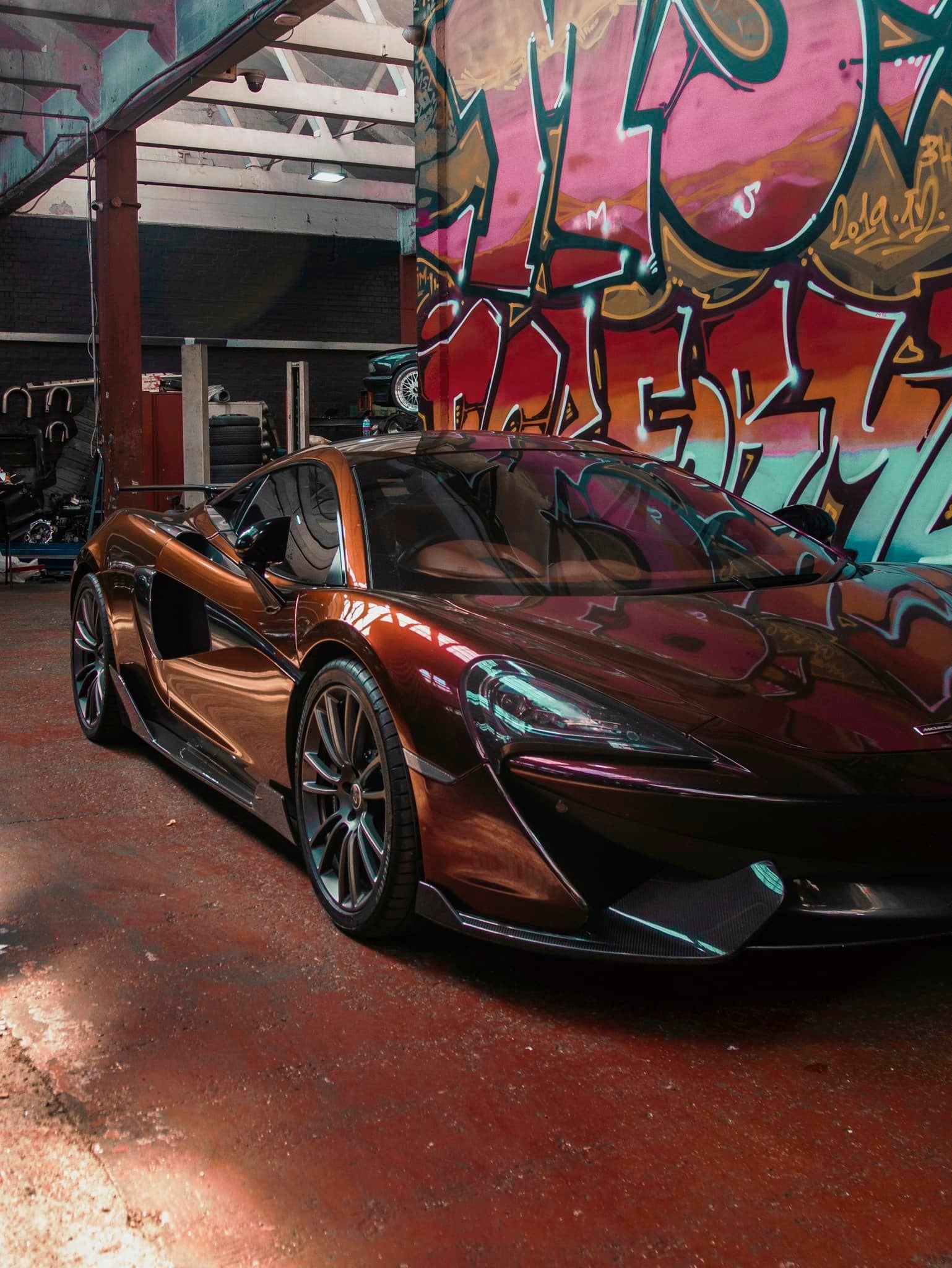 Dry Carbon Fiber Front Bumper Splitter -  McLaren 570S GT