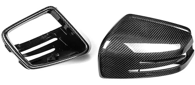 Carbon fiber Mirror Caps Replacement  -Carbon Fiber Mirror Cap Set - Mercedes Benz W463 G Class, W166 GLE Class, & X166 GLS Class