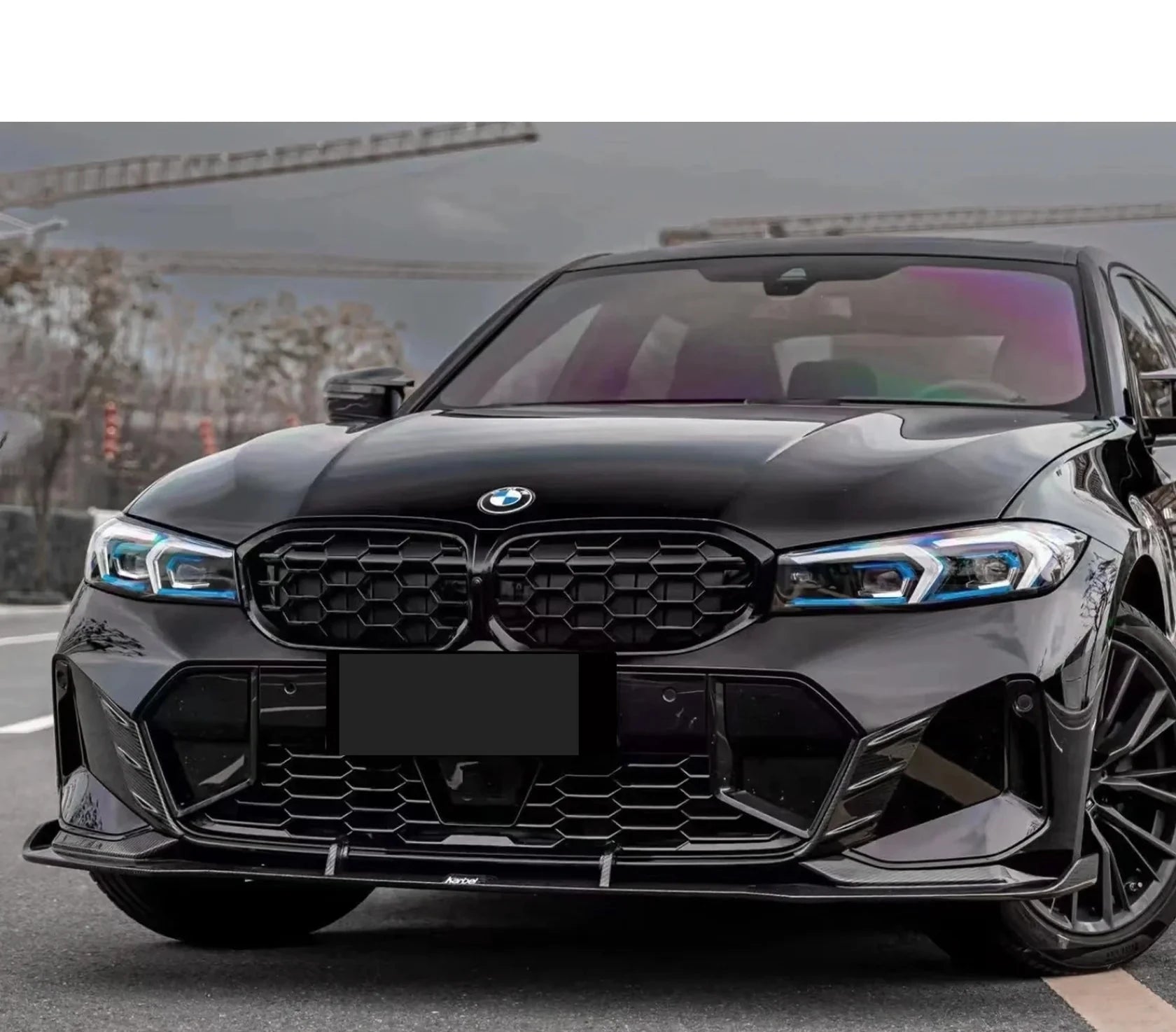 Carbon Fiber Front lip K Style V2 - BMW G20 G21 LCI