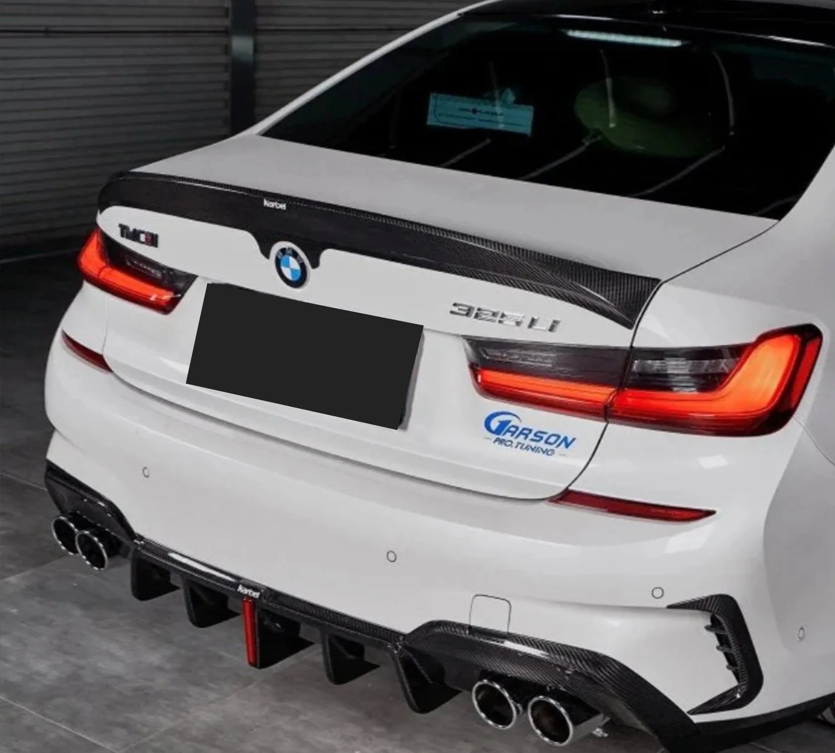 K Style Dry Carbon Fiber Rear Trunk Spoiler - BMW G20