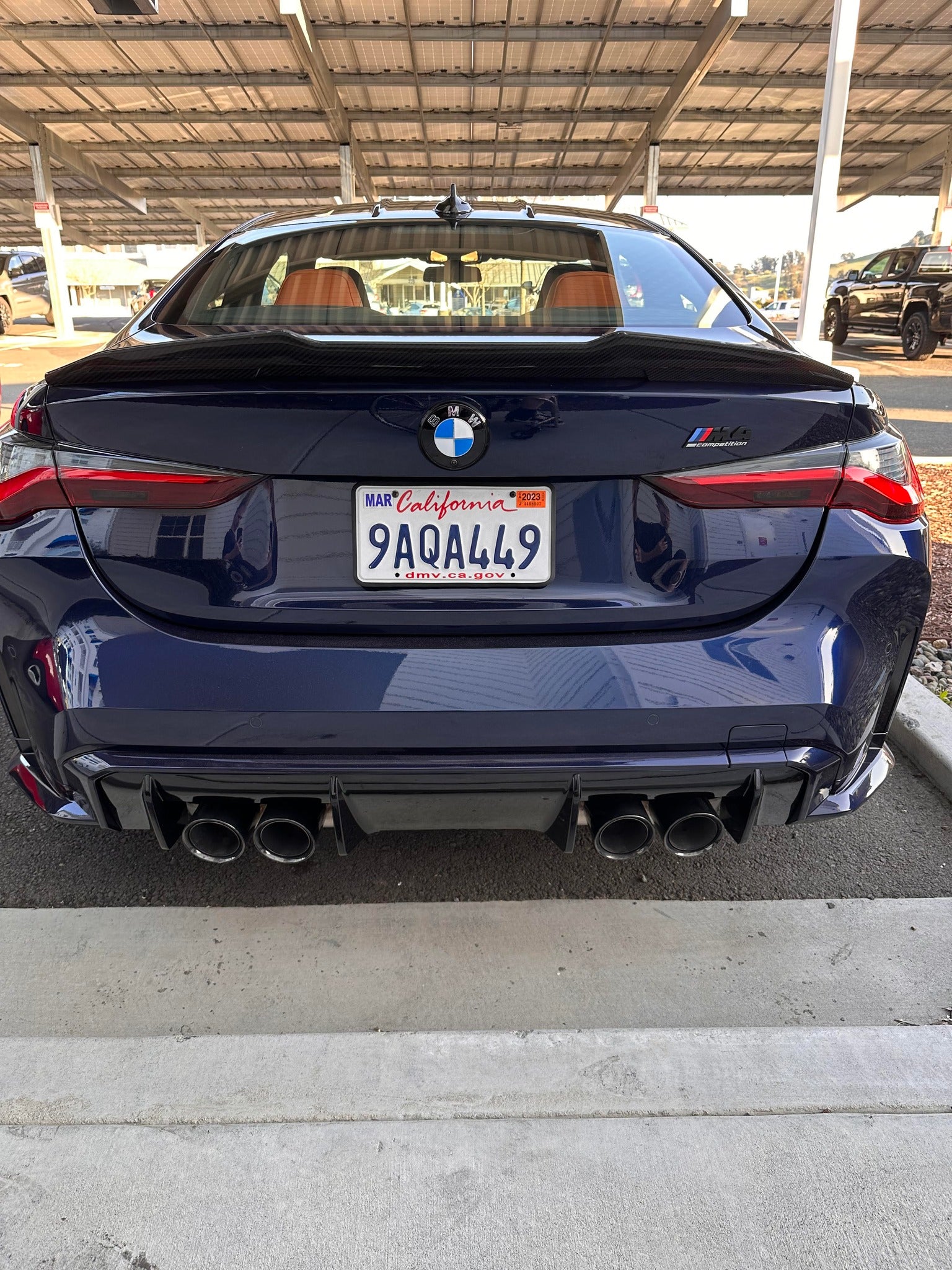 PSM Style High Kick Carbon Fiber Trunk Spoiler - BMW G82 M4 & G22 4 Series