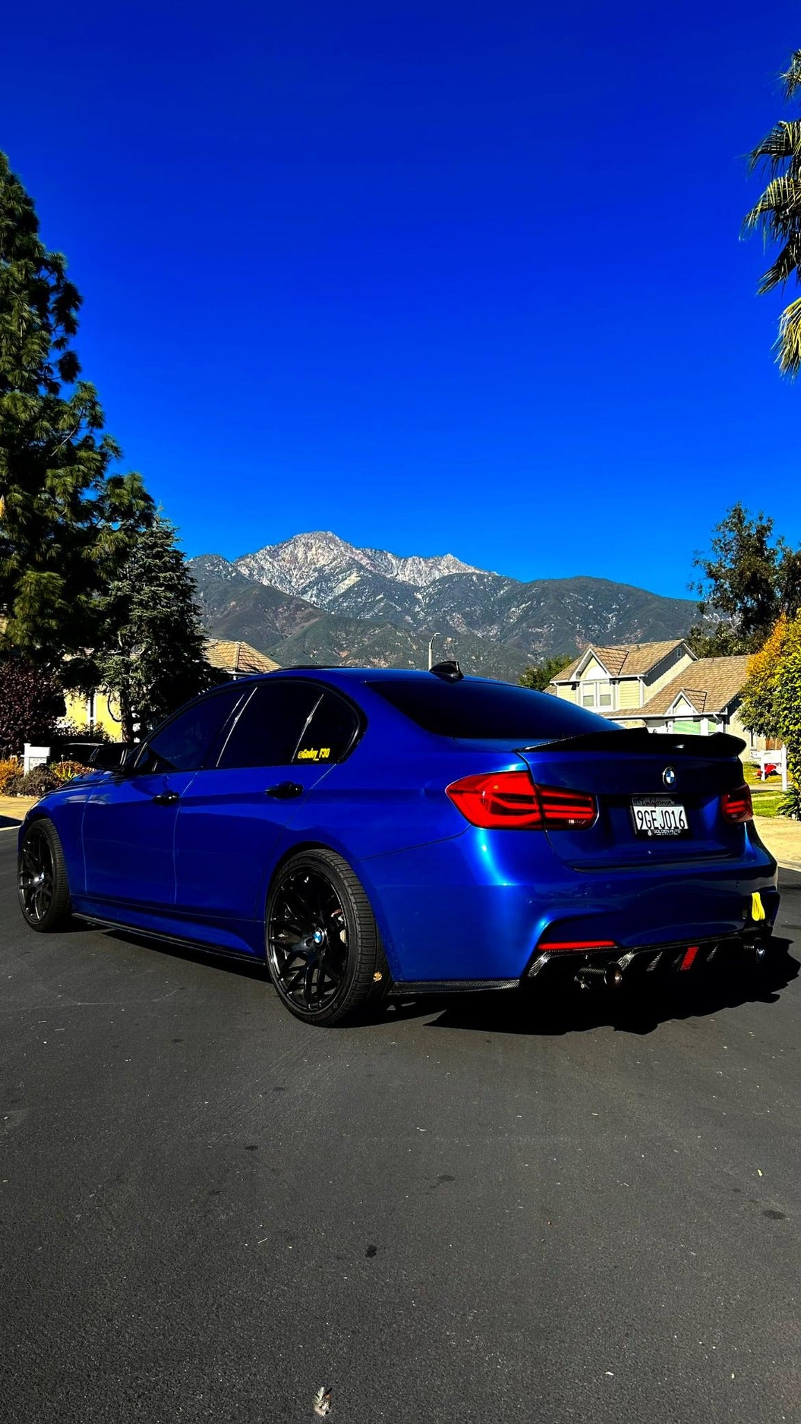 MP Style Carbon Fiber Rear Diffuser w/ Brake Light - BMW F30 3 Series