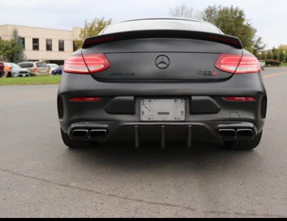 MC Style Carbon Fiber Rear Diffuser - Mercedes Benz W205 C63 AMG C-Class