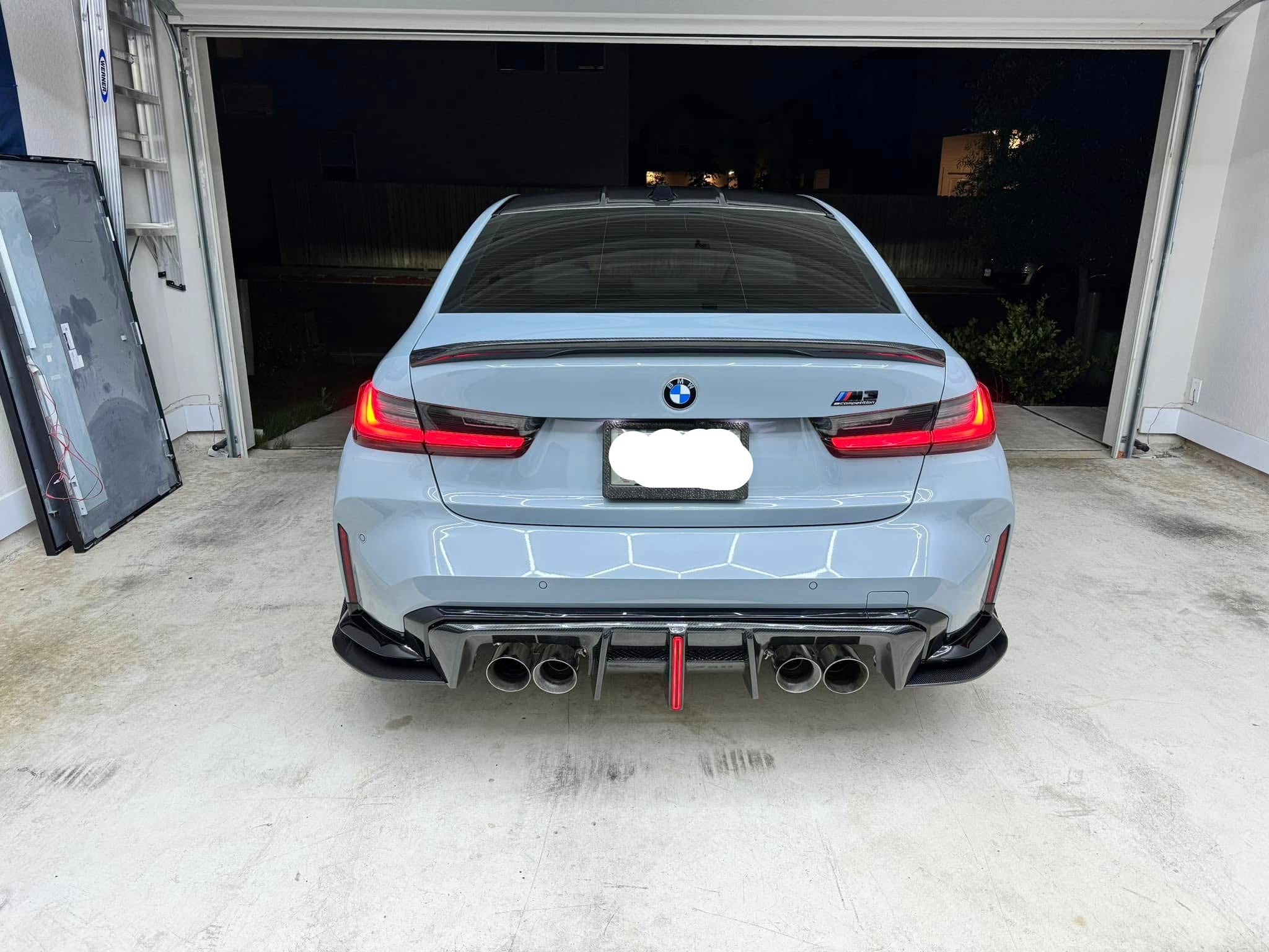 Carbon Fiber Rear Diffuser w/ brakelight V1 - BMW G80 M3 & G82 / G83 M4