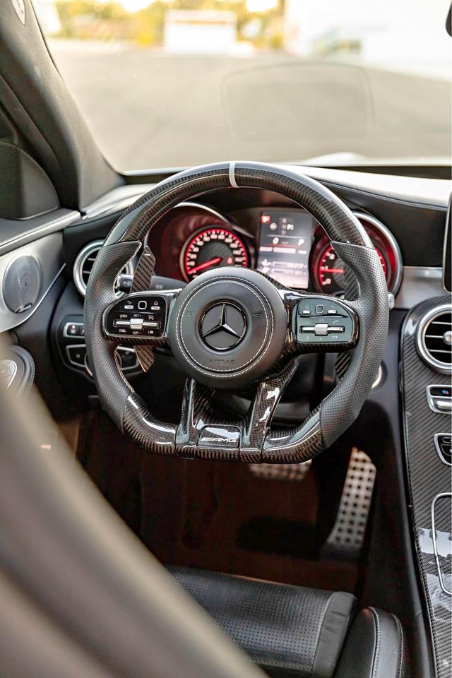 Full Complete Carbon Fiber Steering Wheel - Mercedes-Benz AMG CL63 S63 G63 E63 C63 GT