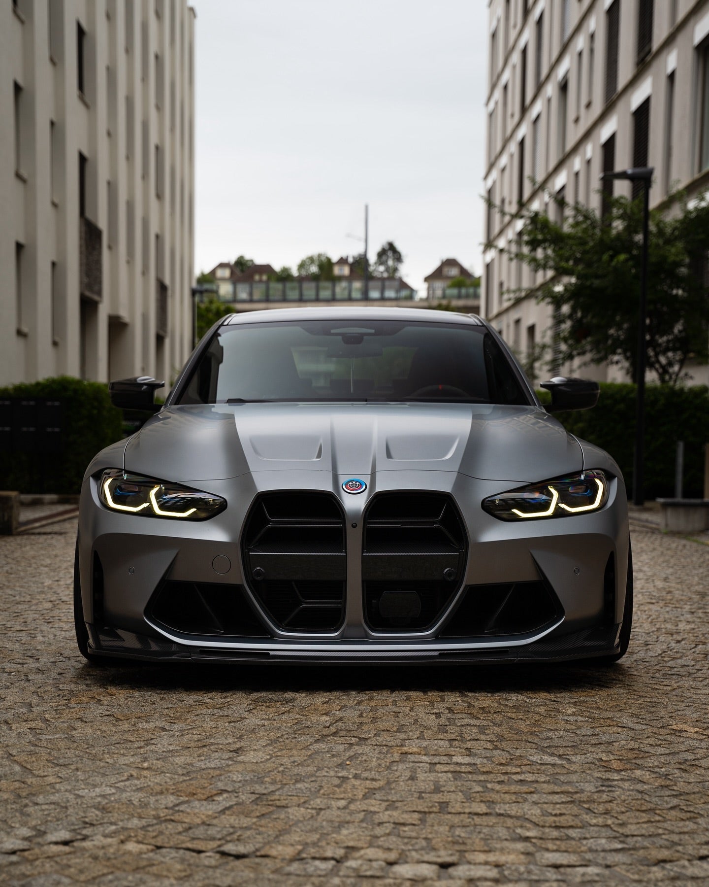 Carbon Fiber 50th Years M Heritage Emblem Roundel Cover &  Hub Cap Replacement (6 Piece)- BMW Roundel