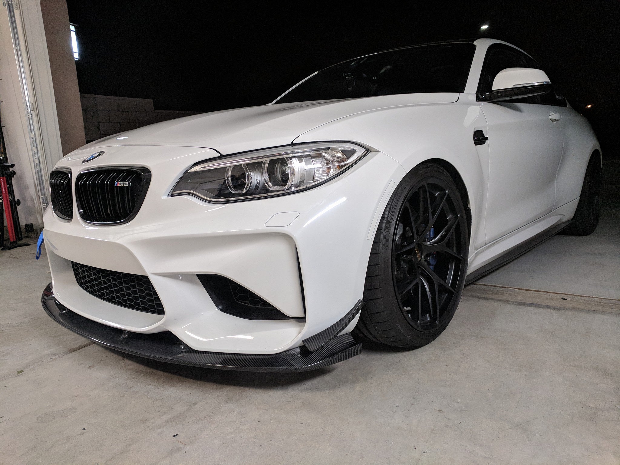 3D Design Style Carbon Fiber Front Lip - BMW F87 M2