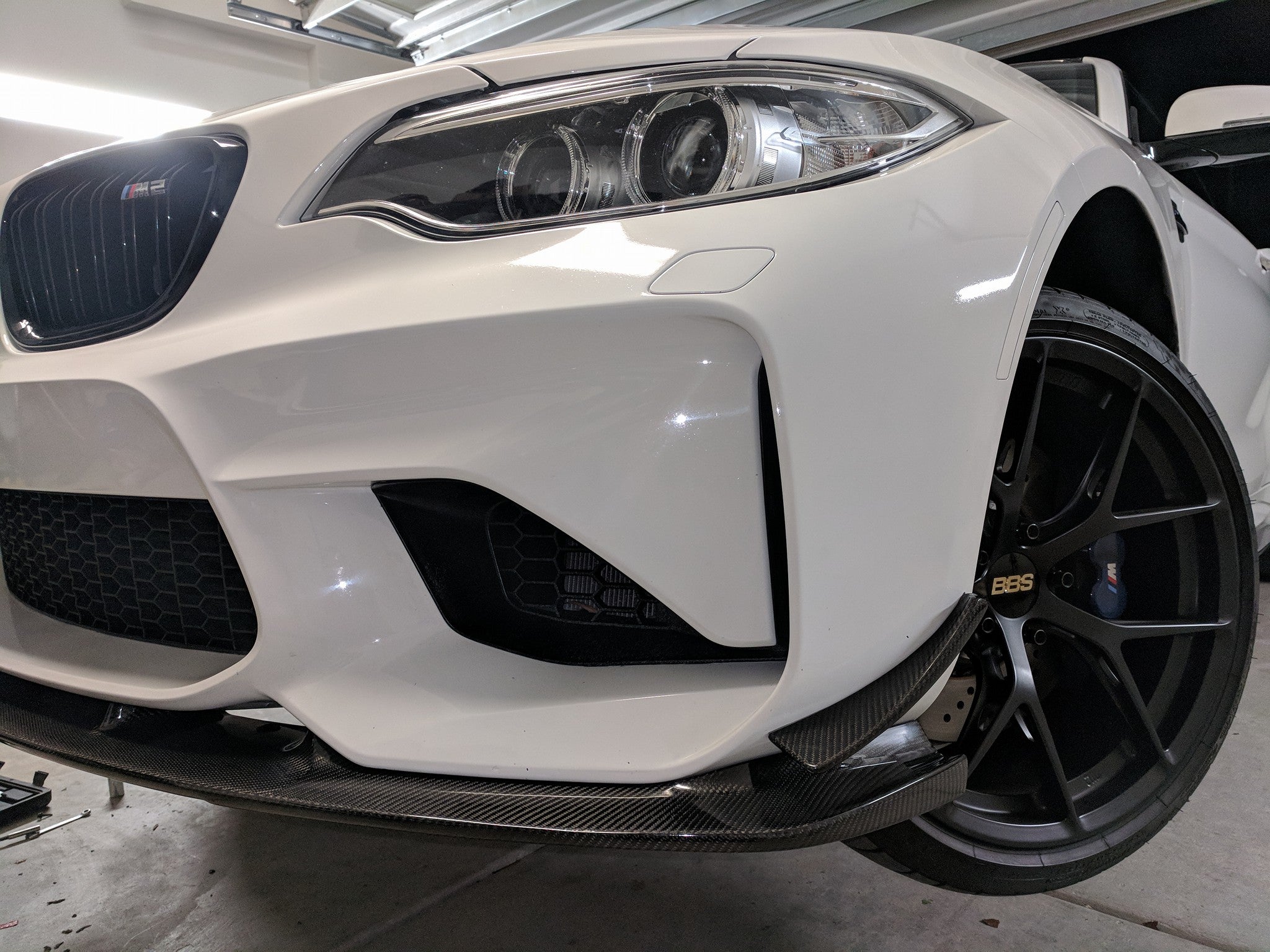 3D Design Style Carbon Fiber Front Lip - BMW F87 M2