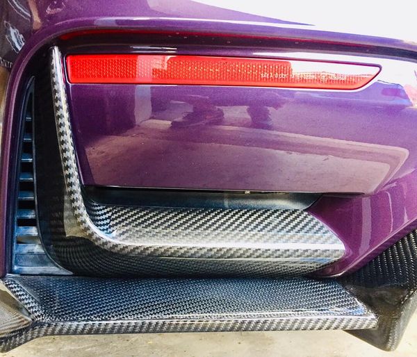 Carbon Fiber Rear Bumper Air Canards Splitter Apron - BMW F80 M3 / BMW F82 & F83 M4