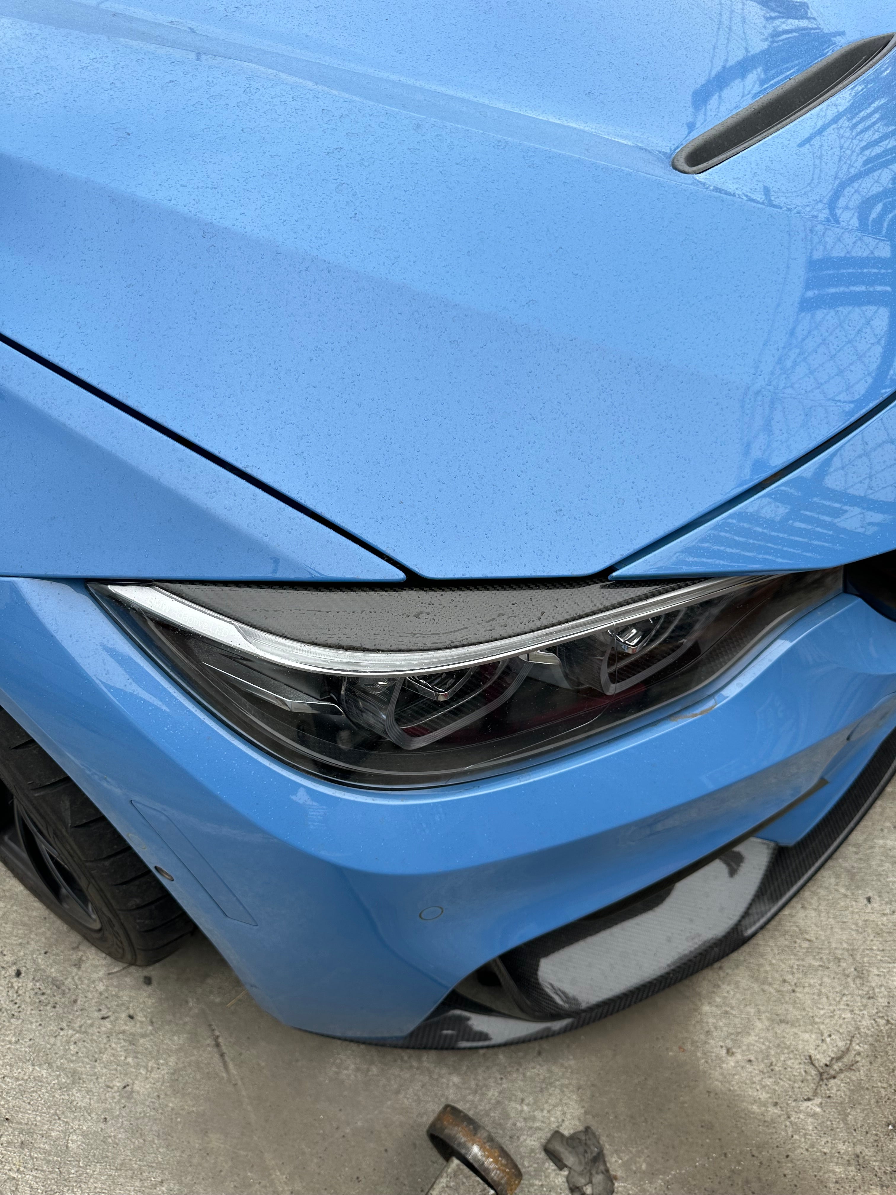 Carbon Fiber Eyelid Headlight Trim - BMW F80 M3 & F82 / F83 M4