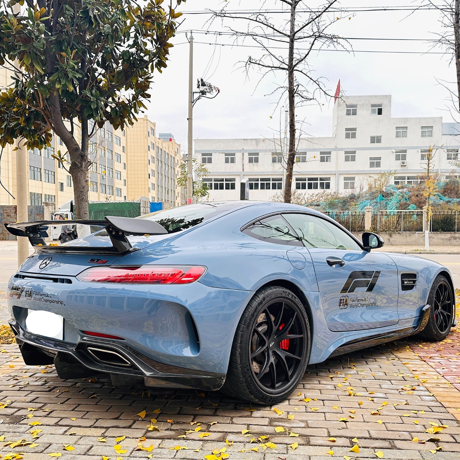 IMP Style Carbon Fiber Rear Bumper W/ Diffuser - Mercedes-Benz AMG GT GTC GTS