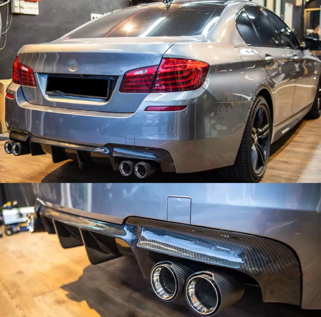 Carbon Fiber Rear Diffuser - BMW F10 5 Series M sport