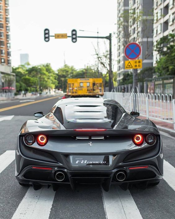 N Style Carbon Fiber Rear Diffuser - Ferrari F8 Tributo