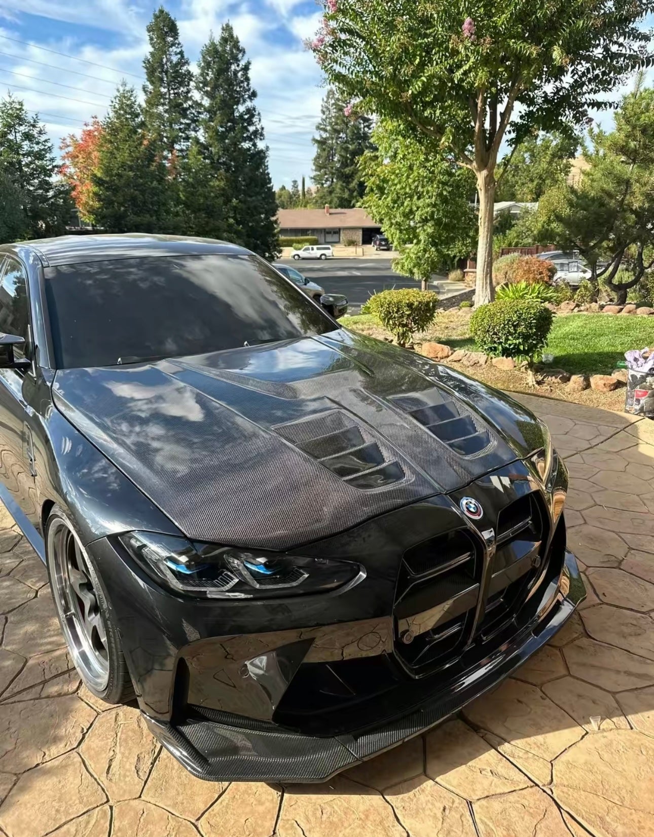 Vented Carbon Fiber Hood W/ Hood Scoop - BMW G80 M3 & G82 / G83 M4