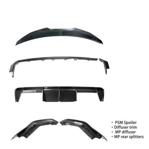 Full Dry Carbon Fiber Rear Diffuser Kit  - BMW G80 M3 | G82/G83 M4