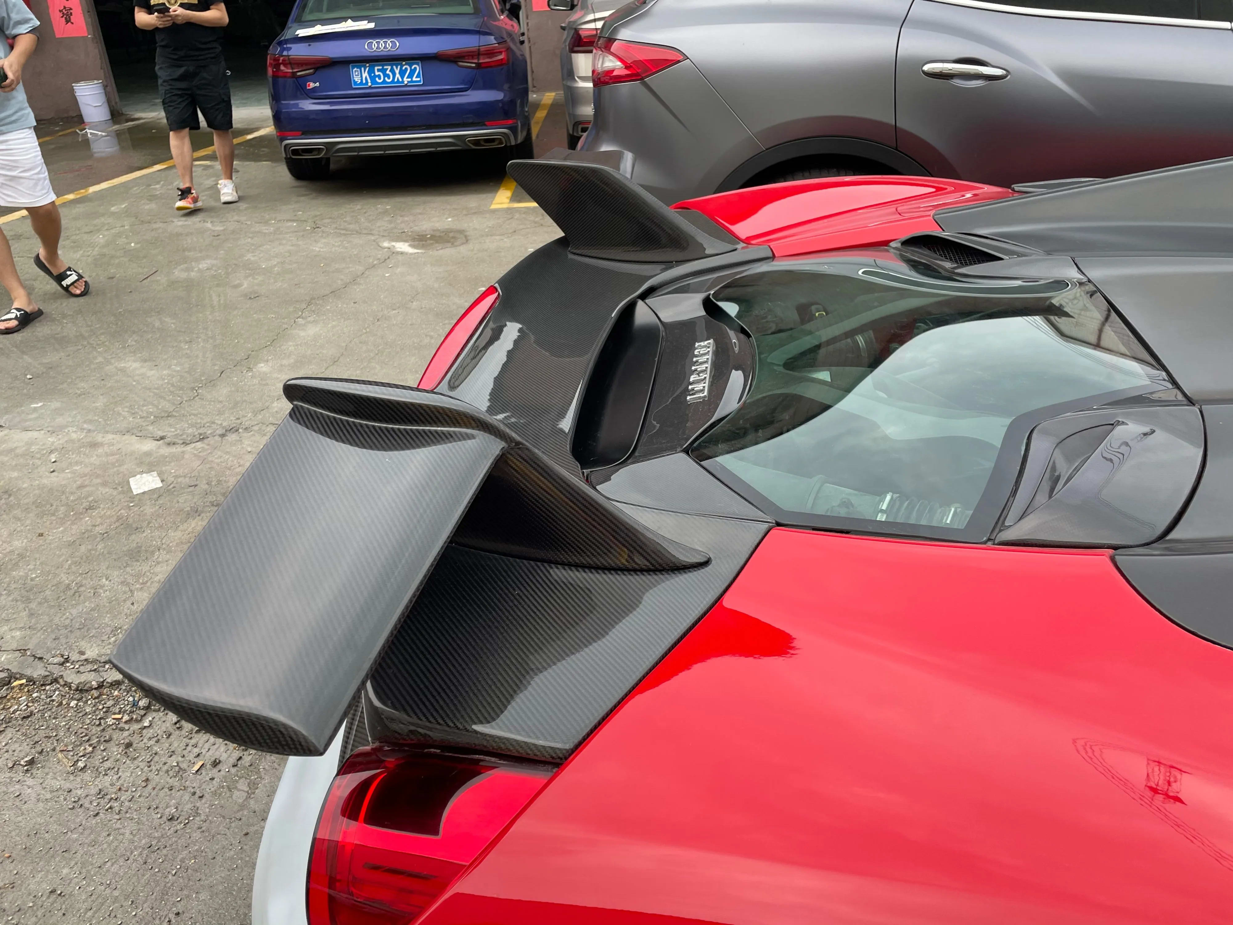 Carbon Fiber Rear Aero Wing - Ferrari 488