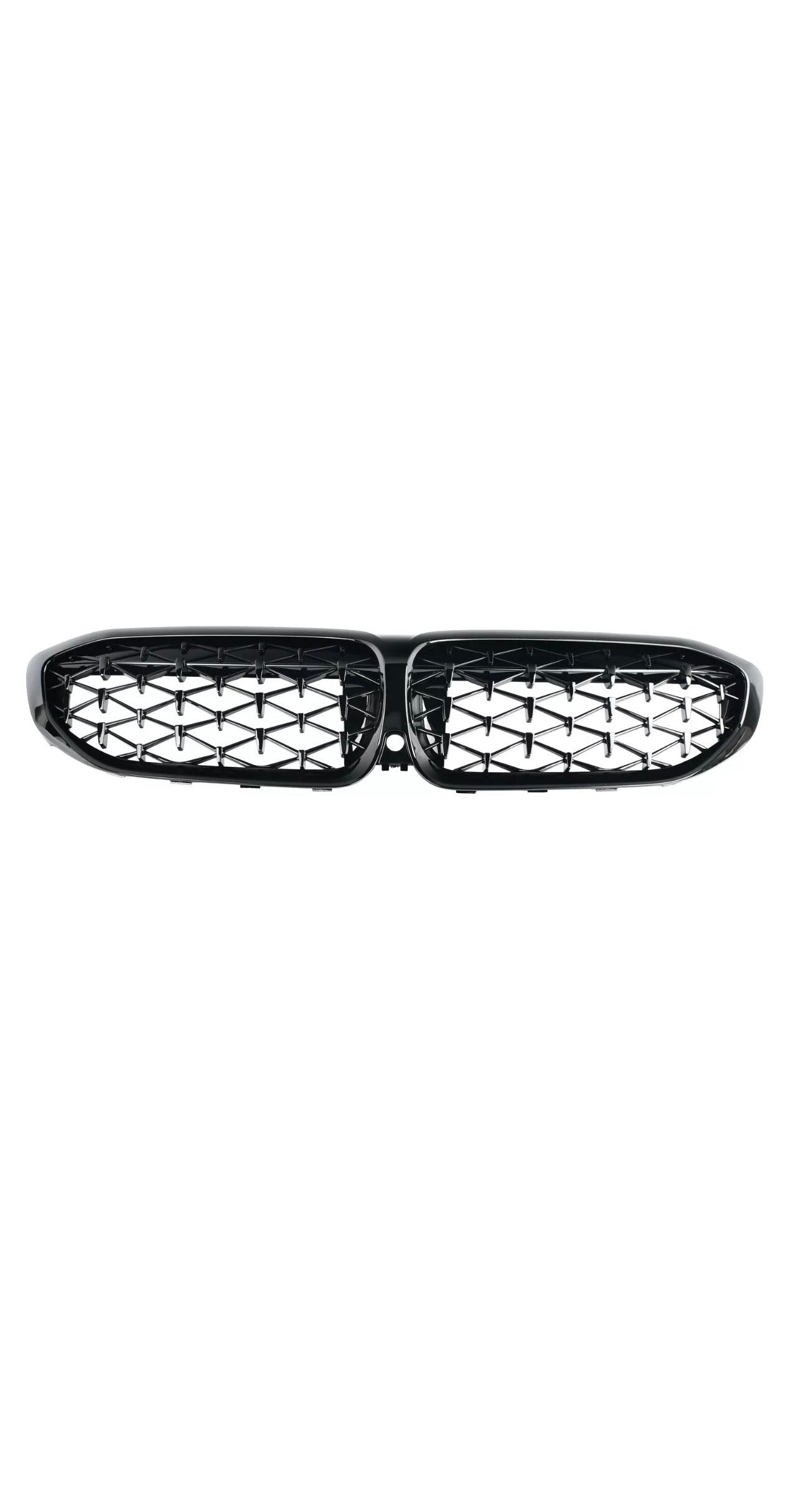 Gloss Black Diamond style Front Grilles - BMW G20 / G28 3 Series