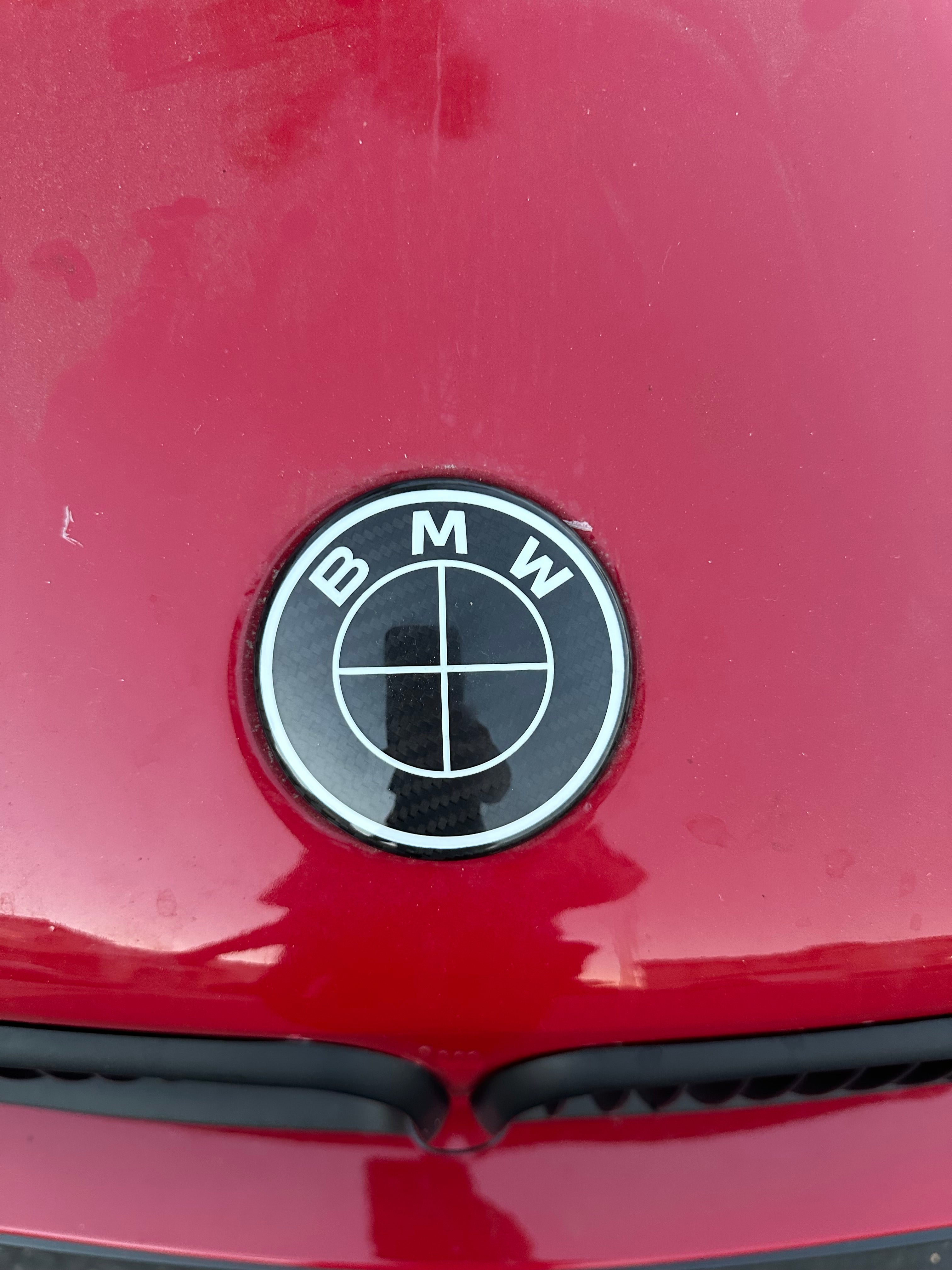 BMW Carbon Fiber roundel Emblem Cover - BMW