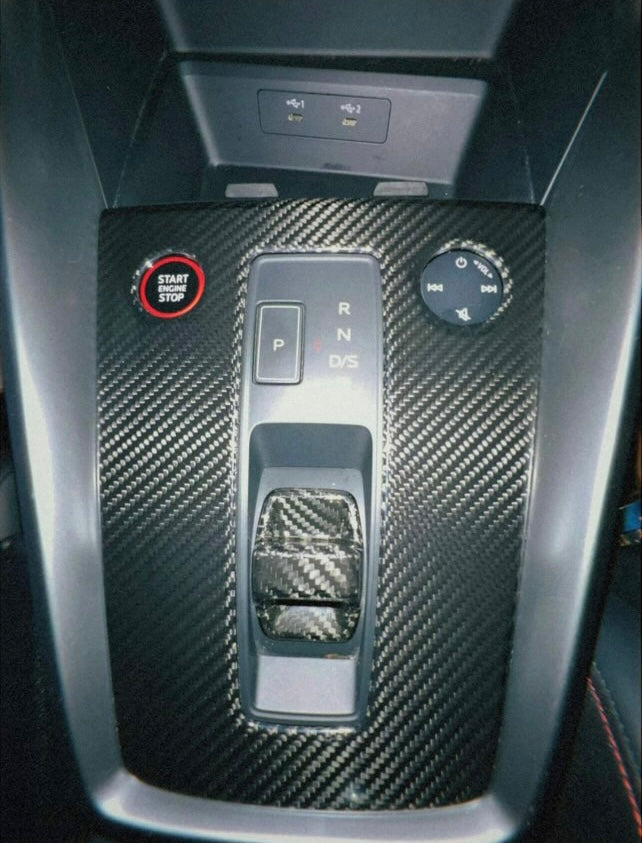 Dry Carbon Fiber Console Gear Shift Panel Cover - Audi A3/S3/ RS3 8Y