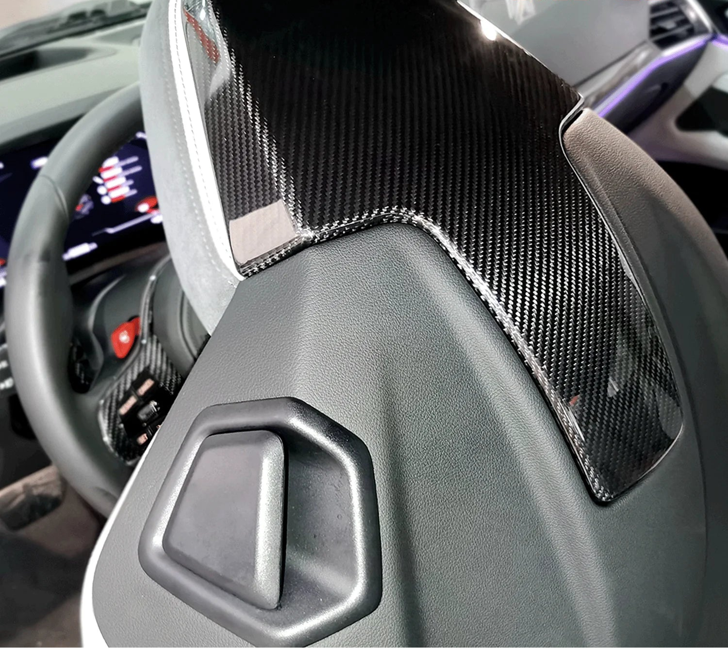 BMW M8 F91 F92 F93 Carbon Fiber Seat Back Cover