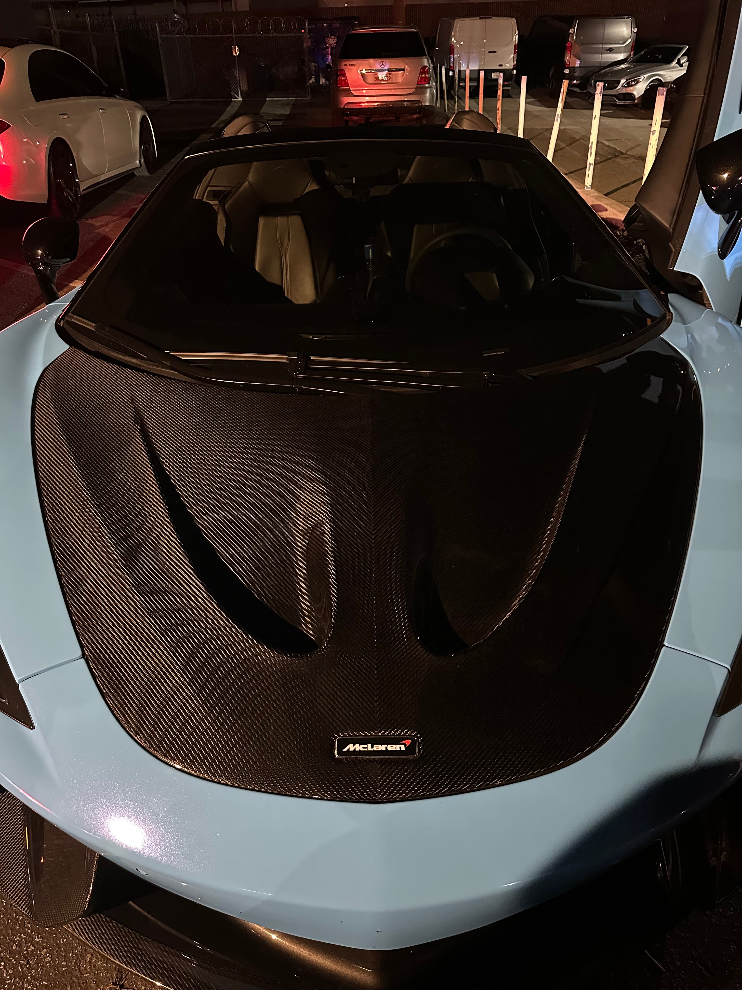 P1 Style Carbon Fiber Vented Hood Bonnet - McLaren 570s/570GT/540C/600LT