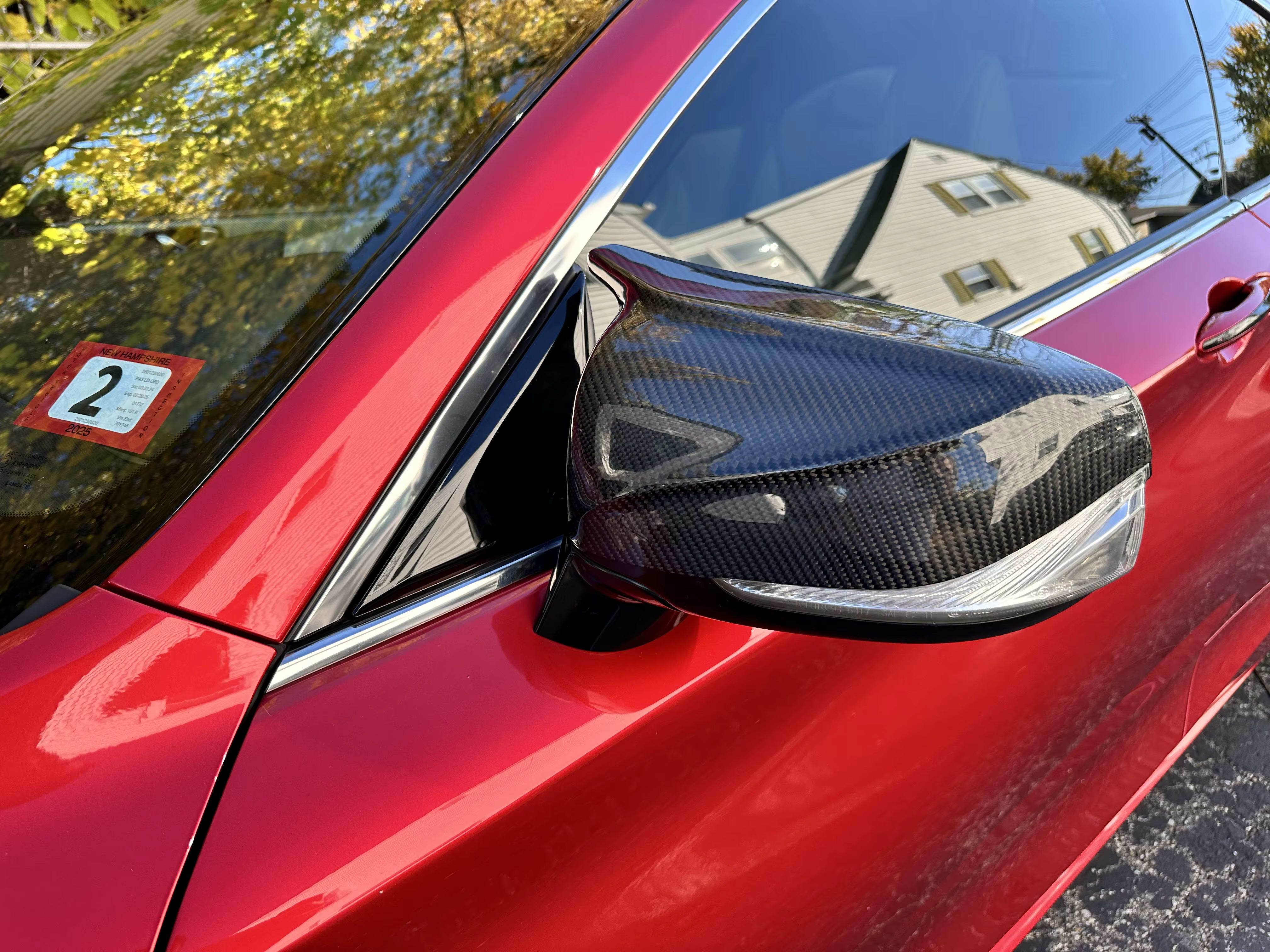 M Style V2 Carbon Fiber side Mirror Cap Replacement - Infiniti Q50 Q60 V2