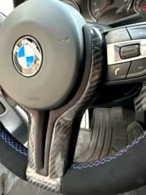 Carbon Fiber Outer Steering Wheel Trim - F-Chassis M Vehicles