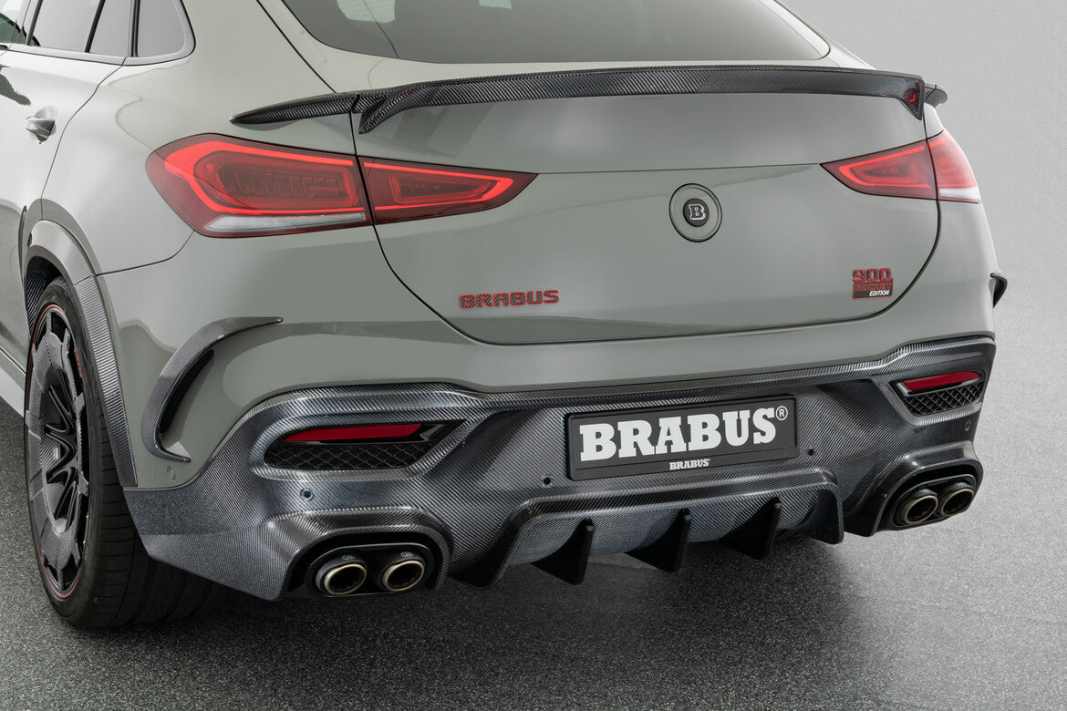 BRS Style Carbon Fiber Rear Fascia Inserts - Mercedes Benz C167 GLE Class