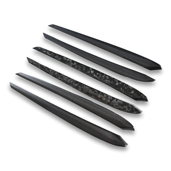 Carbon Fiber Interior Door Trim Set - Tesla Model 3 & Y