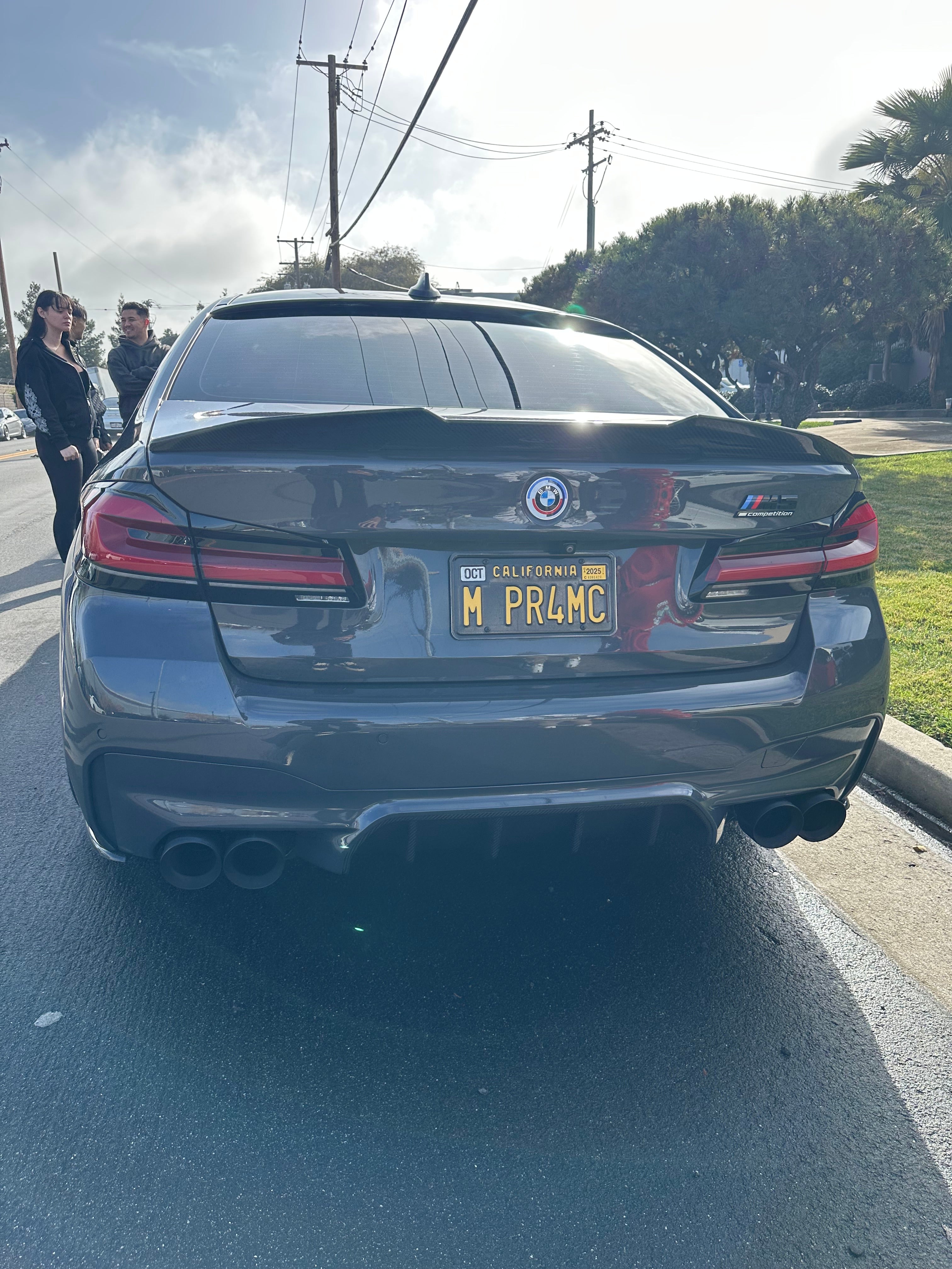 PSM Style High Kick Carbon Fiber Trunk Spoiler - BMW F10 M5 & 5 Series