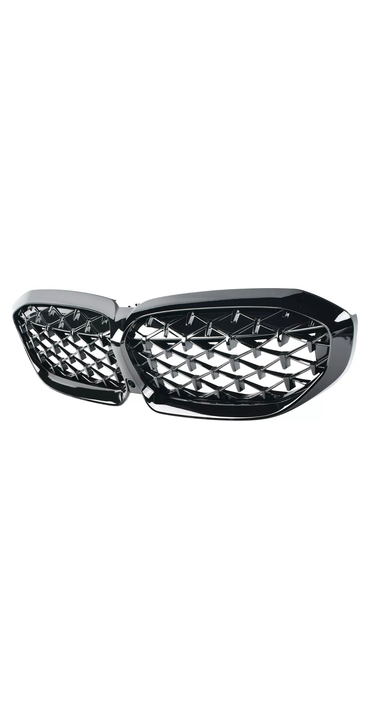 Gloss Black Diamond style Front Grilles - BMW G20 / G28 3 Series