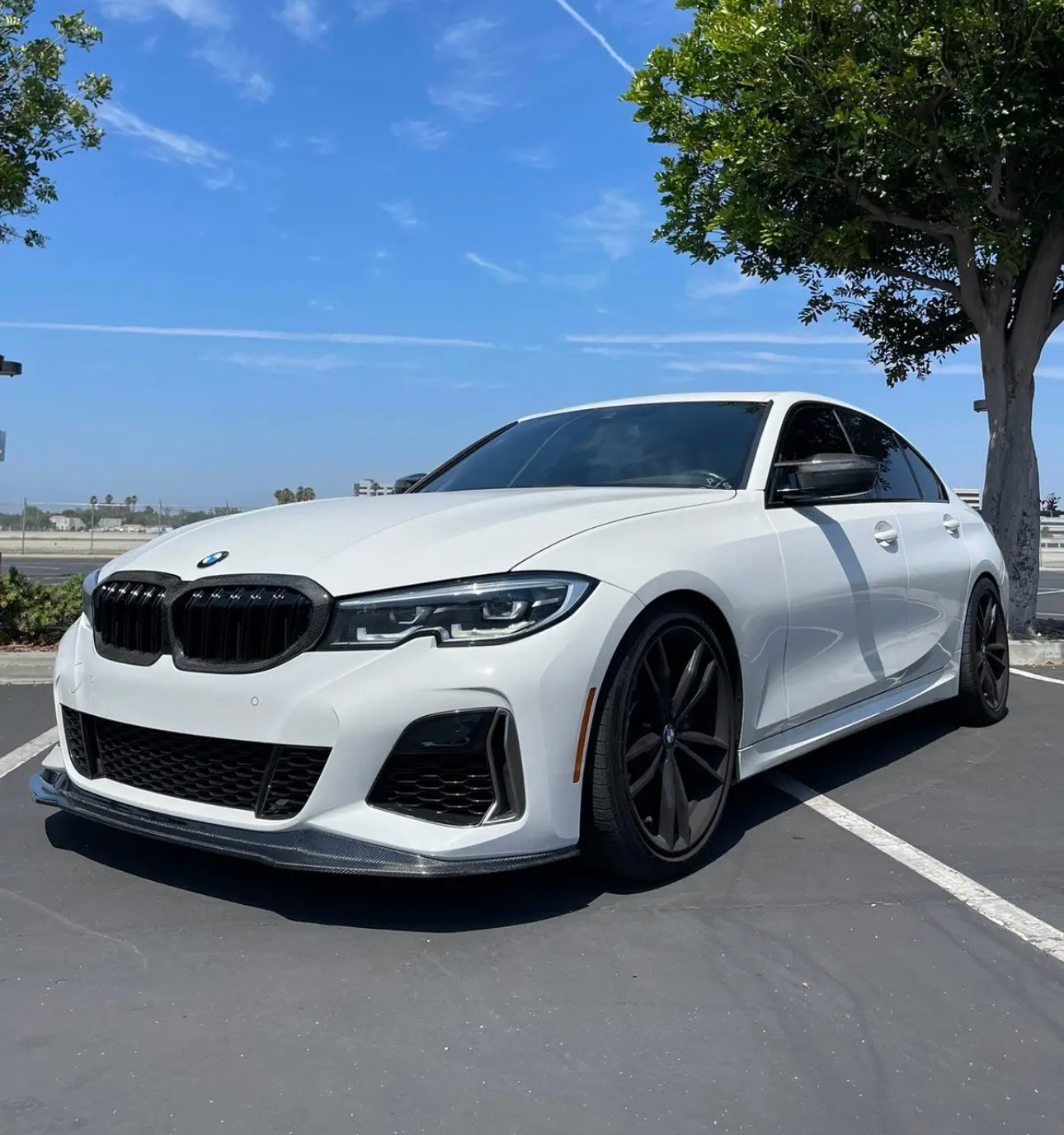 Carbon Fiber Dual Slat Front Grilles BMW G20 / G28 3 Series