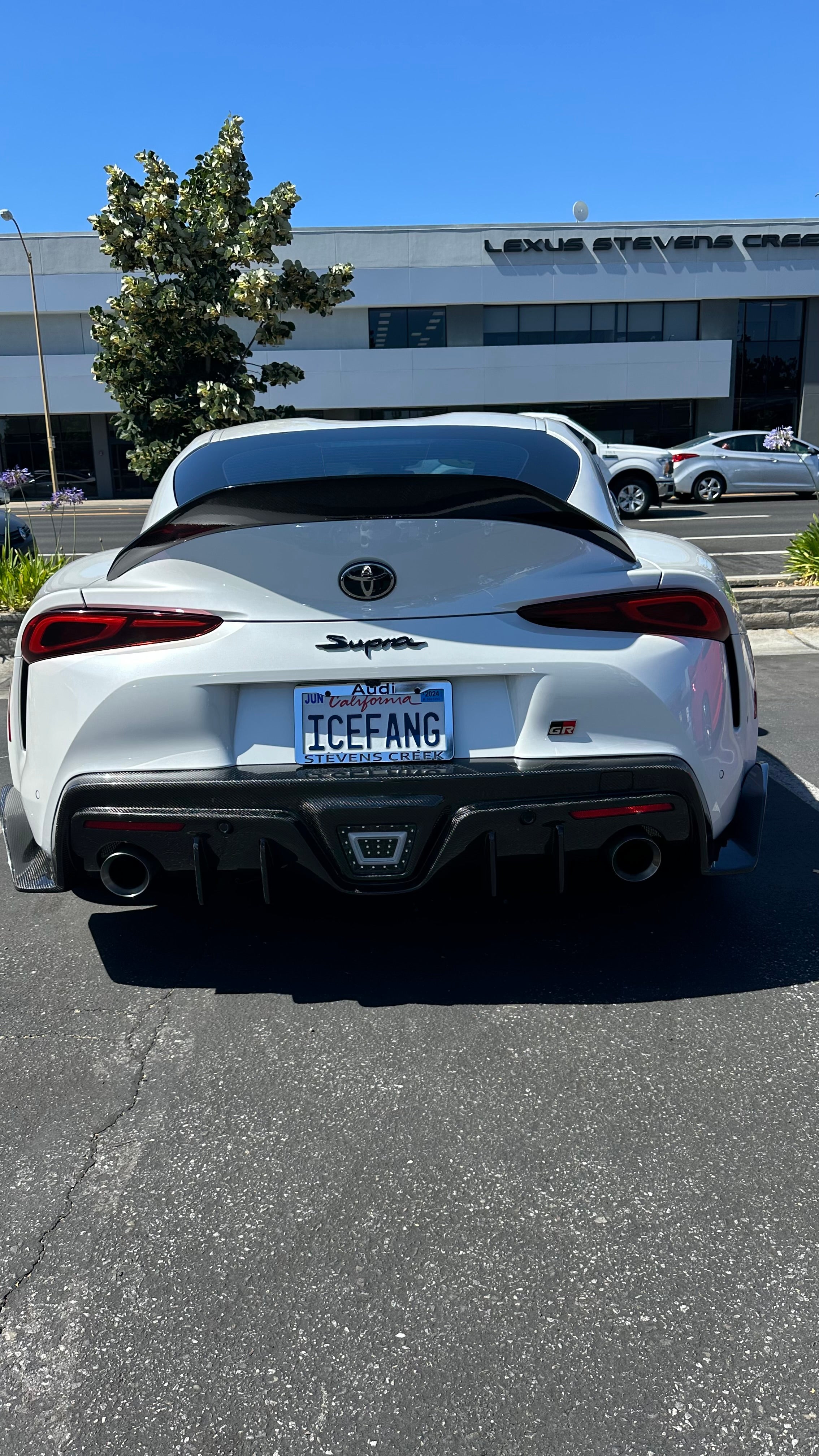 TRD Style Carbon Fiber Trunk Spoiler - Toyota A90 Supra