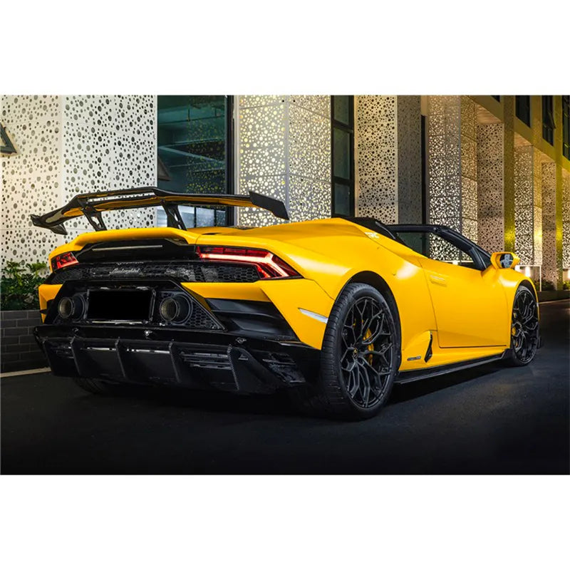 OD Pre-Preg Carbon Fiber Rear Spoiler Wing - Lambo Huracan EVO 2019-2021